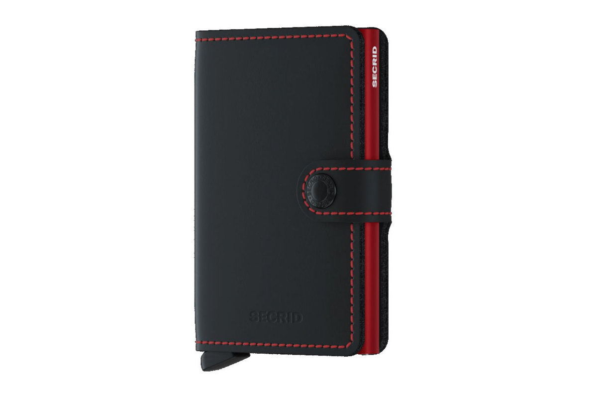 Secrid Miniwallet Matte Black & Red